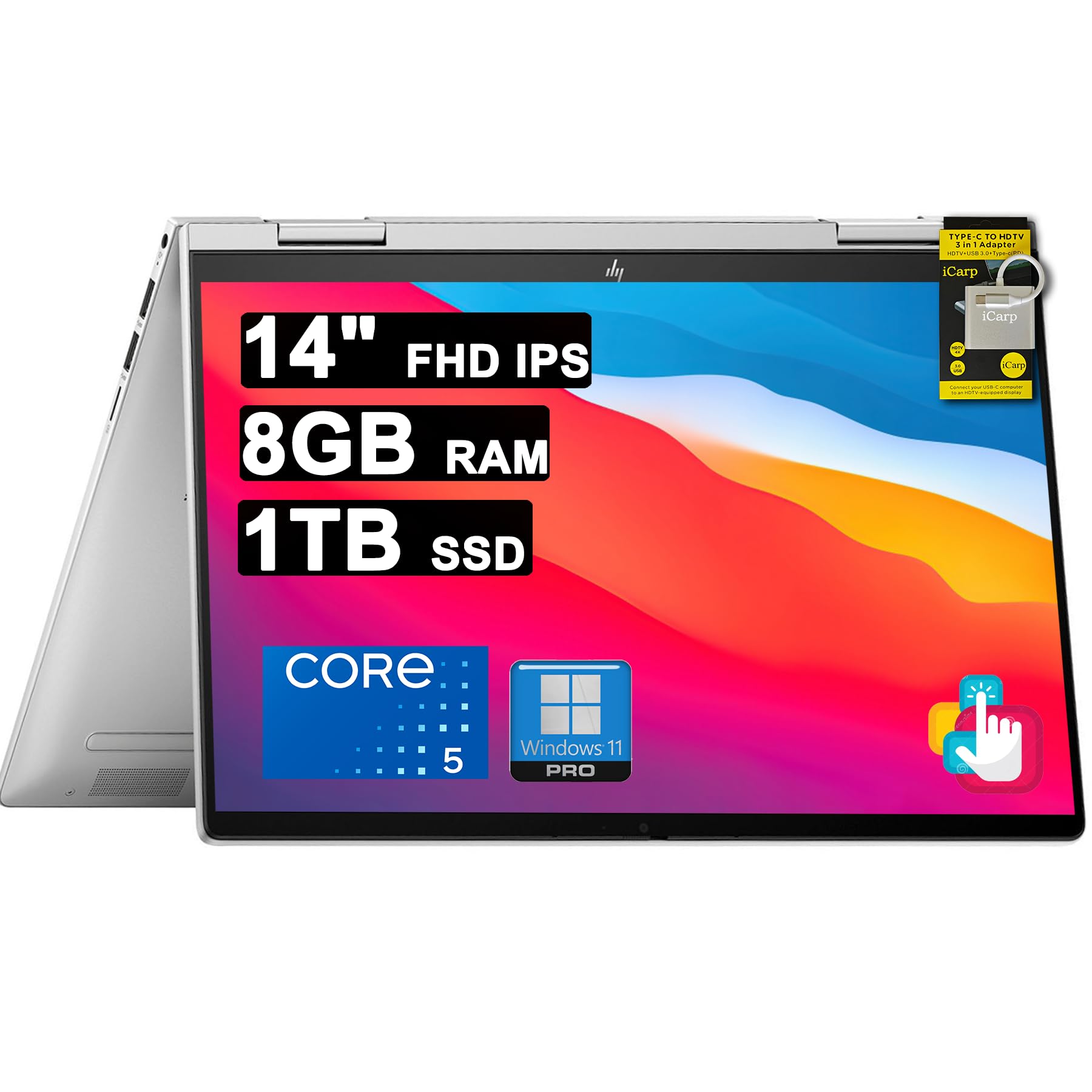 Amazon.com: HP Envy x360 2-in-1 Copilot AI PC Laptop 14